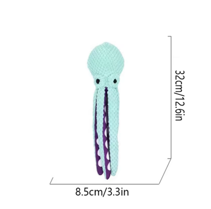 Ollie the Octopus-Interactive Squeaky Plush Dog Toy
